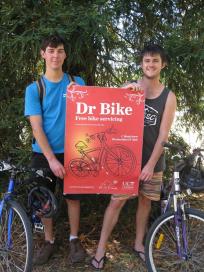 We sponsor the free bike repair service Dr Bike